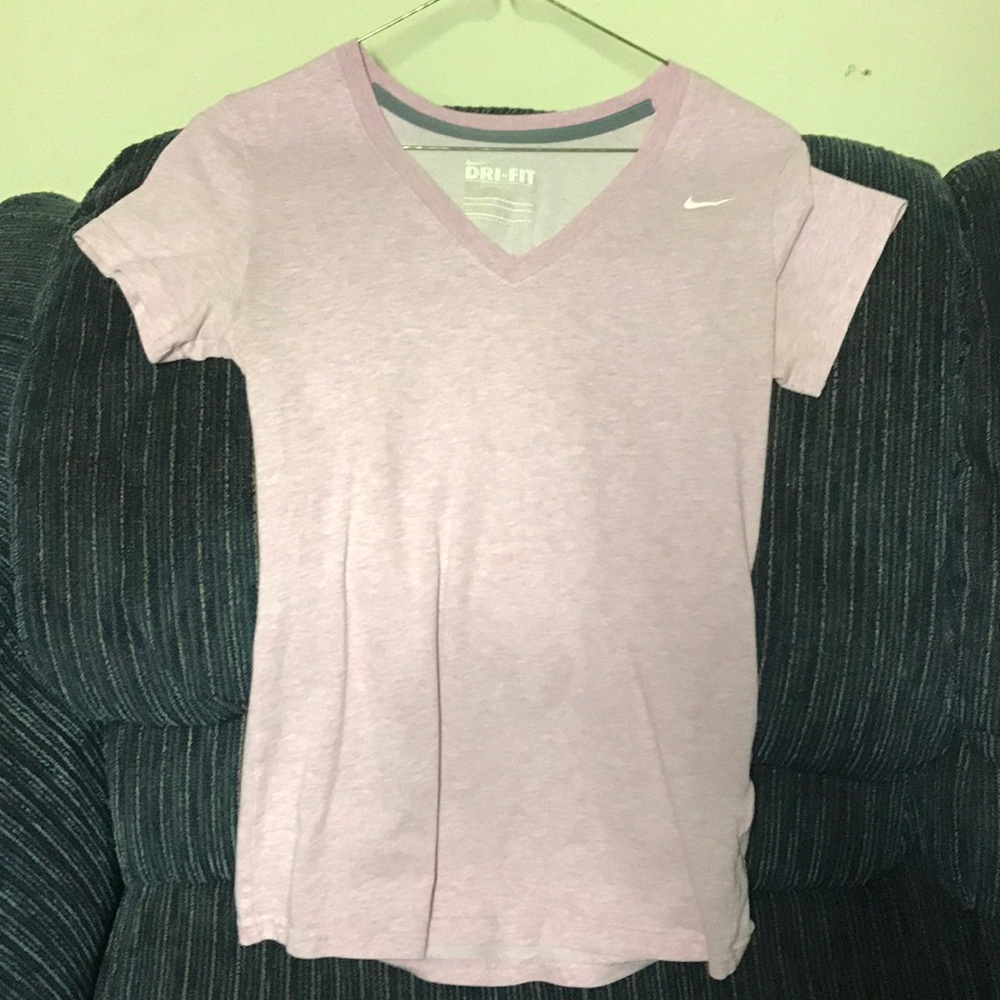 Light purple Nike V neck tee shirt
